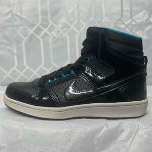 Nike Court Force High-Top Black/Teal/White Women’s Size 7.5